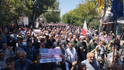 تصاویر/ راهپیمایی جمعه خشم و نصر در مشگین شهر