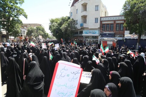 تصاویر/ راهپیمایی جمعه خشم و نصر در اردبیل