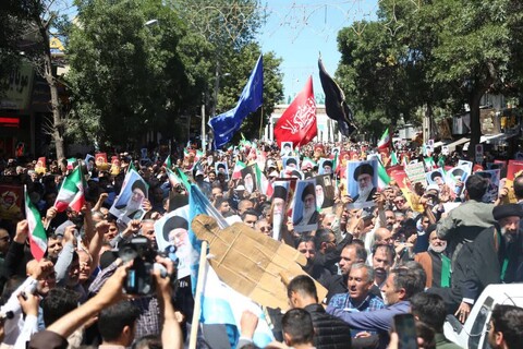 تصاویر/ راهپیمایی جمعه خشم و نصر در اردبیل