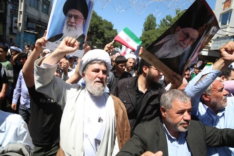 تصاویر/ راهپیمایی جمعه خشم و نصر در اردبیل