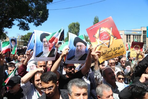 تصاویر/ راهپیمایی جمعه خشم و نصر در اردبیل