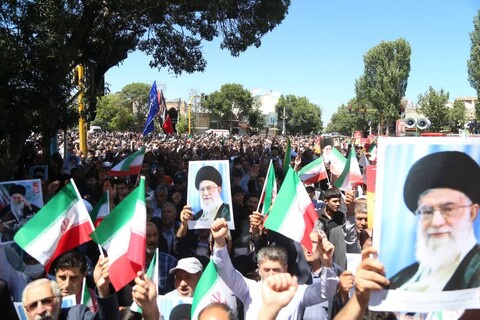 تصاویر/ راهپیمایی جمعه خشم و نصر در اردبیل