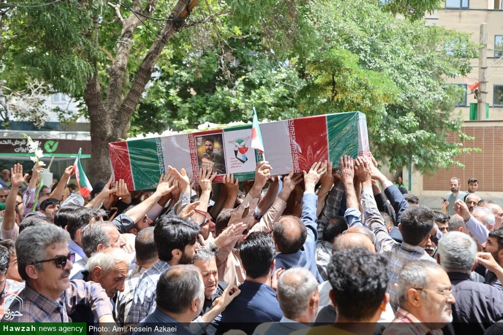 فیلم | وداع با شهید مدافع وطن امین کرمی