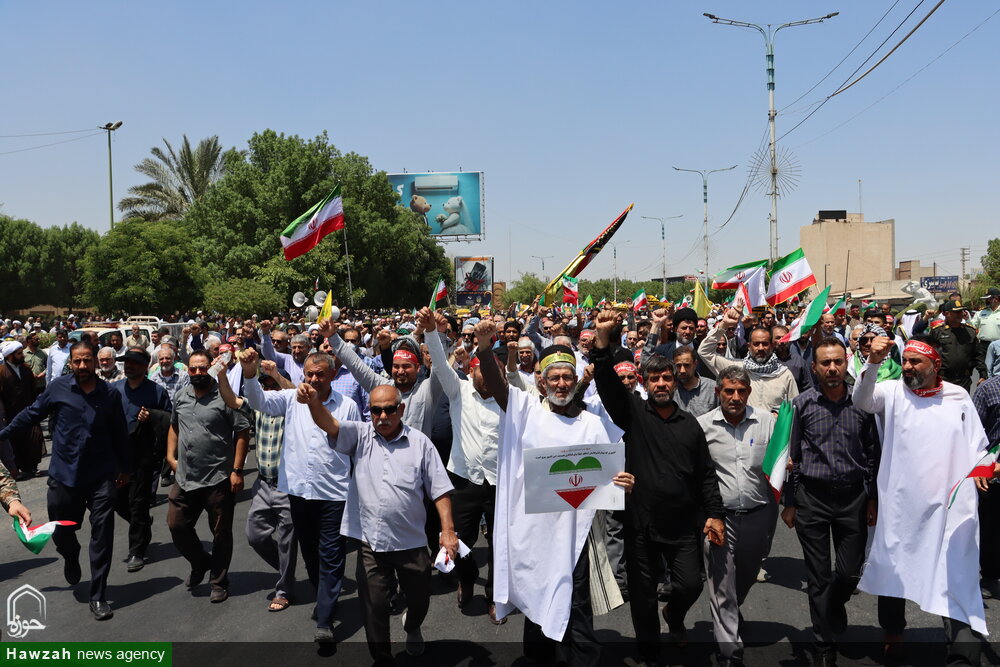 فیلم | جلوه بندگی تا خروش حیدری مردم ولایتمدار اهواز در روز جمعه