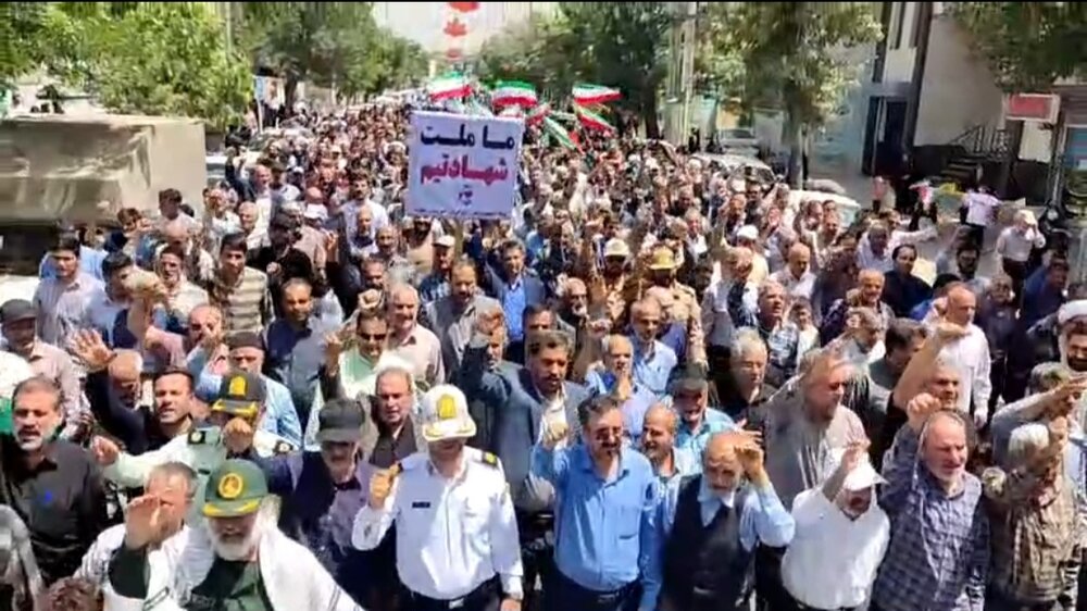 فیلم |راهپیمایی جمعه خشم و نصر در شهرستان شازند