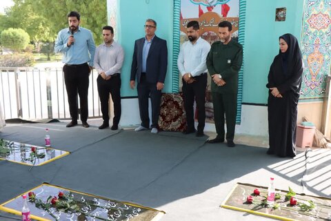 تصاویر/ تجدید بیعت مسئولان عالیشهر با آرمان شهدا