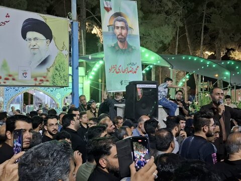 تصاویر/ مراسم وداع باپیکر پاسدارشهید محمدرضا بهاری نژادشهید مبارزه با اسرائیل