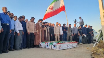 برگزاری آیین تشییع پیکرهای مطهر شهدای خانواده موسوی در اندیمشک+ تصاویر