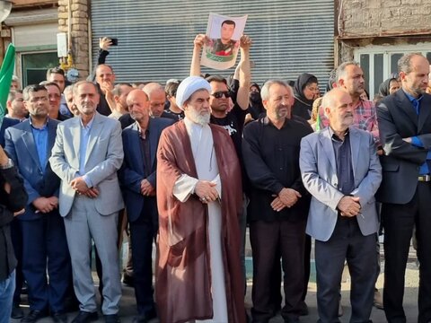 تصاویر / مراسم تشییع شهید روح االه نوری از شهدای تجاوز رژیم جعلی اسراییل در سگزآباد شهرستان بویین زهرا