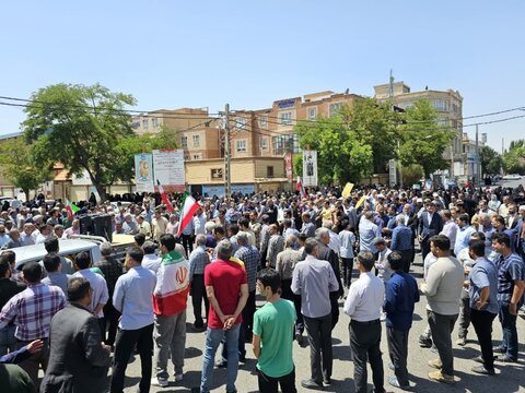 تصاویر / مراسم تشییع شهید روح االه نوری از شهدای تجاوز رژیم جعلی اسراییل در سگزآباد شهرستان بویین زهرا