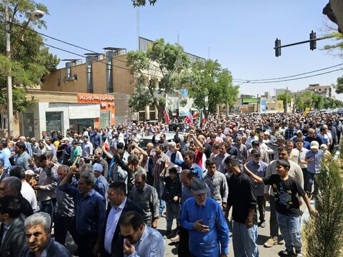 تصاویر / مراسم تشییع شهید روح االه نوری از شهدای تجاوز رژیم جعلی اسراییل در سگزآباد شهرستان بویین زهرا