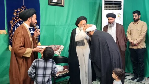 برگزاری آیین تلبّس دو تن از طلاب حوزه علمیه یزد به لباس مقدس روحانیت