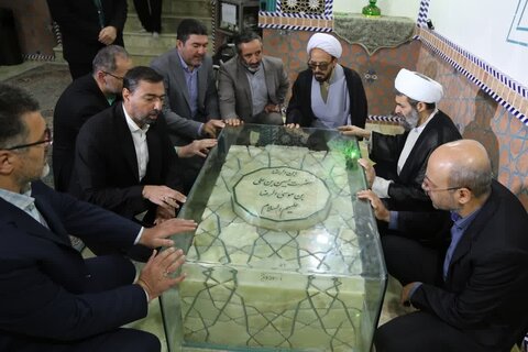 تصاویر / تجدید میثاق مسولان قضایی استان قزوین با شهدا