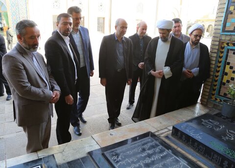 تصاویر / تجدید میثاق مسولان قضایی استان قزوین با شهدا