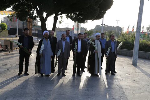 تصاویر / تجدید میثاق مسولان قضایی استان قزوین با شهدا