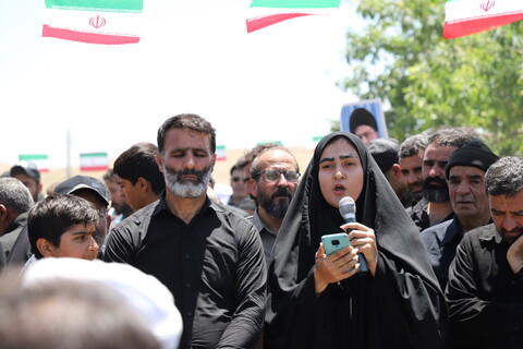 تصاویر/مراسم تشییع و تدفین شهید مدافع وطن در شهر توپ آغاج