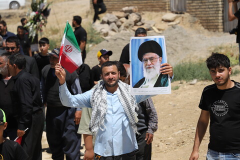 تصاویر/مراسم تشییع و تدفین شهید مدافع وطن در شهر توپ آغاج