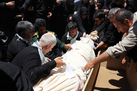 تصاویر/مراسم تشییع و تدفین شهید مدافع وطن در شهر توپ آغاج