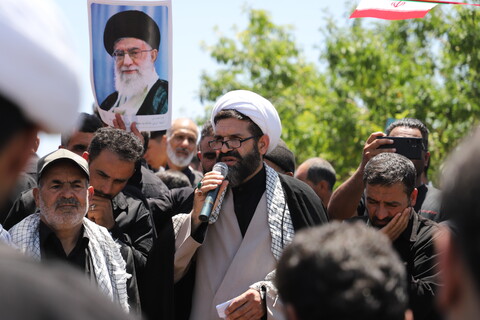 تصاویر/مراسم تشییع و تدفین شهید مدافع وطن در شهر توپ آغاج