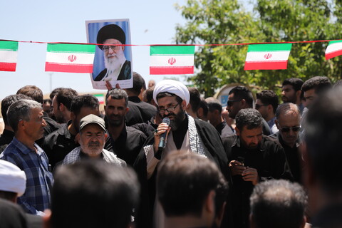 تصاویر/مراسم تشییع و تدفین شهید مدافع وطن در شهر توپ آغاج