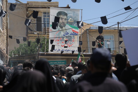 تصاویر/مراسم تشییع و تدفین شهید مدافع وطن در شهر توپ آغاج