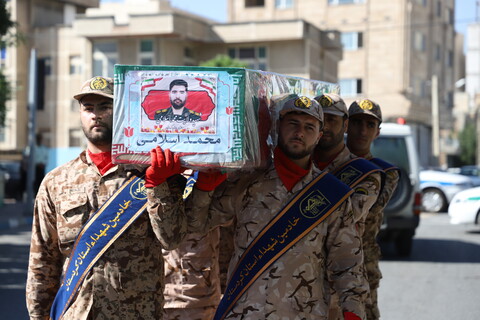 تصاویر/مراسم تشییع و تدفین شهید مدافع وطن در شهر توپ آغاج