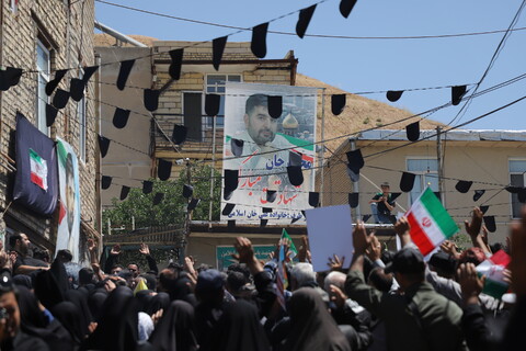 تصاویر/مراسم تشییع و تدفین شهید مدافع وطن در شهر توپ آغاج