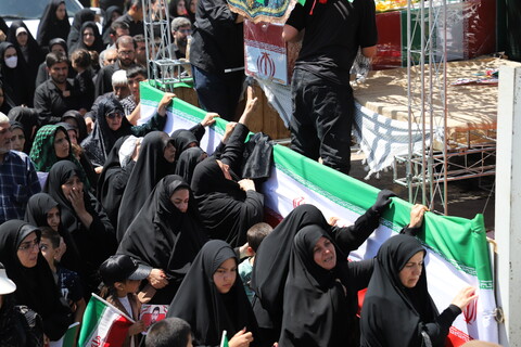 تصاویر/مراسم تشییع و تدفین شهید مدافع وطن در شهر توپ آغاج