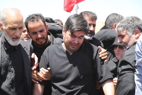 تصاویر/مراسم تشییع و تدفین شهید مدافع وطن در شهر توپ آغاج