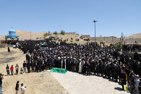 تصاویر/مراسم تشییع و تدفین شهید مدافع وطن در شهر توپ آغاج
