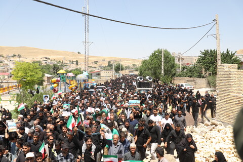 تصاویر/مراسم تشییع و تدفین شهید مدافع وطن در شهر توپ آغاج