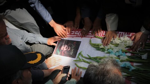 تصاویر / مراسم تشییع پیکر شهید محمودی در اسدآباد