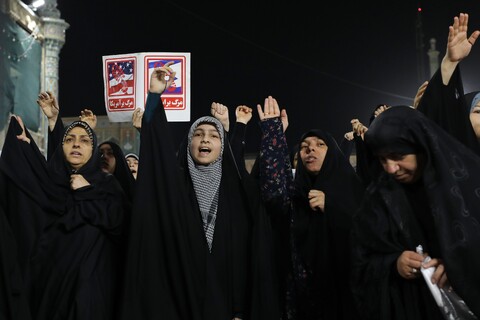 تصاویر/ تجمع مردم قم در اعلام انزجار و فریاد انتقام از تجاوزات آمریکا و رژیم صهیونسیتی