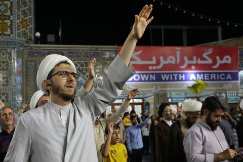 تصاویر/ تجمع مردم قم در اعلام انزجار و فریاد انتقام از تجاوزات آمریکا و رژیم صهیونسیتی