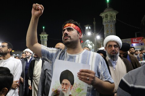 تصاویر/ تجمع مردم قم در اعلام انزجار و فریاد انتقام از تجاوزات آمریکا و رژیم صهیونسیتی