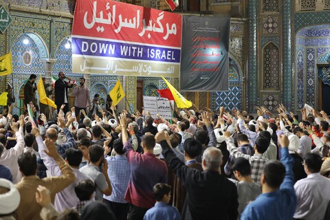 تصاویر/ تجمع مردم قم در اعلام انزجار و فریاد انتقام از تجاوزات آمریکا و رژیم صهیونسیتی