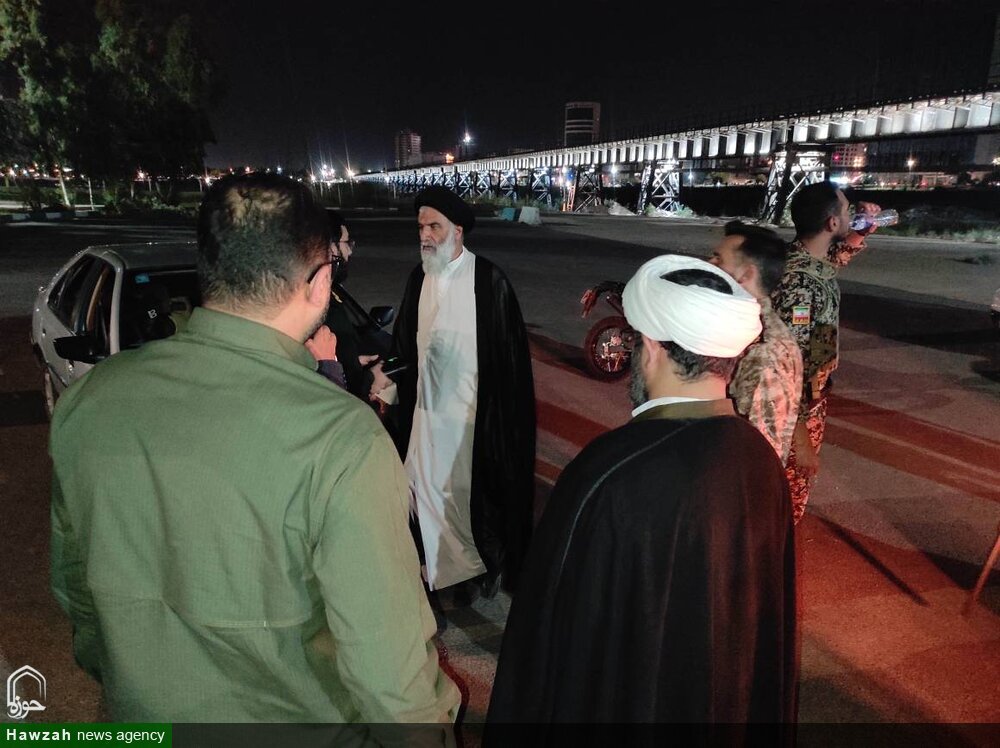 بازدید نماینده ولی فقیه در خوزستان از ایستگاه های ایست و بازرسی برپا شده توسط اقوام دلیر استان