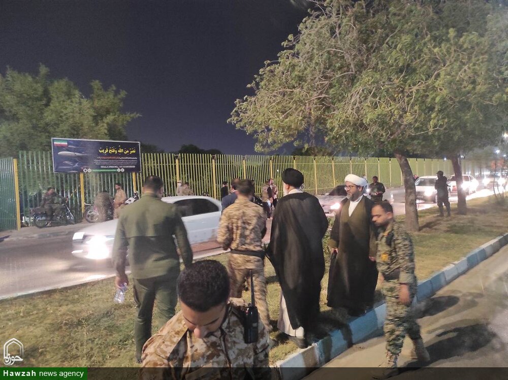 بازدید نماینده ولی فقیه در خوزستان از ایستگاه های ایست و بازرسی برپا شده توسط اقوام دلیر استان