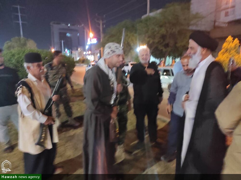 بازدید نماینده ولی فقیه در خوزستان از ایستگاه های ایست و بازرسی برپا شده توسط اقوام دلیر استان