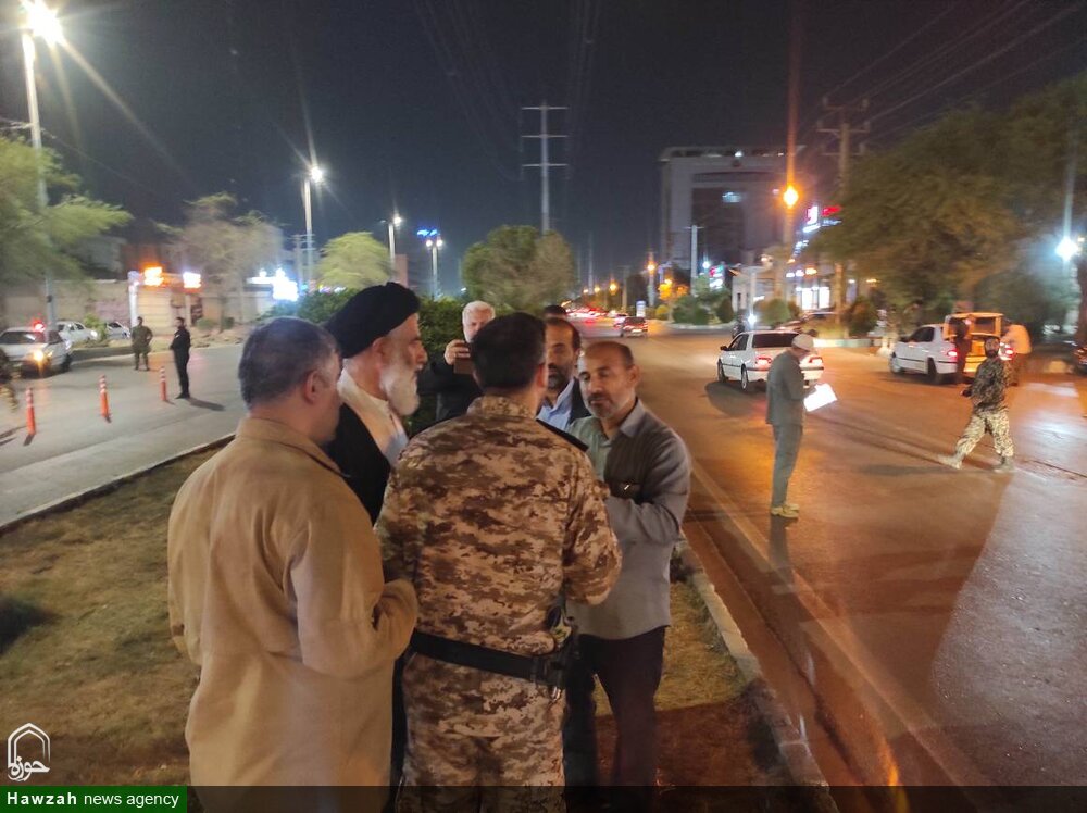 بازدید نماینده ولی فقیه در خوزستان از ایستگاه های ایست و بازرسی برپا شده توسط اقوام دلیر استان