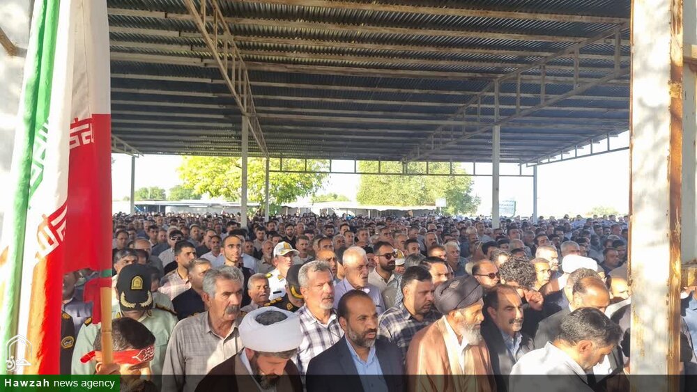 مراسم تشییع شهید والا مقام کرامت میرپور در کوی لور اندیمشک