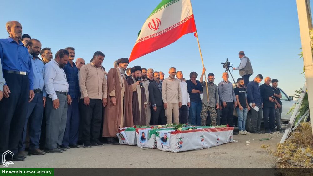 برگزاری آیین تشییع پیکرهای مطهر شهدای خانواده موسوی در اندیمشک+ تصاویر