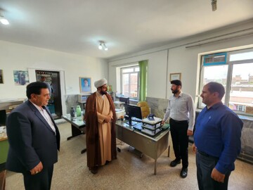 تصاویر/ بازدید امام جمعه چایپاره از اداره آموزش و پرورش این شهرستان