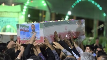 مراسم وداع با شهید والامقام پاسدار شهید محمدباقر عربشاهی در کاشان+ عکس و فیلم