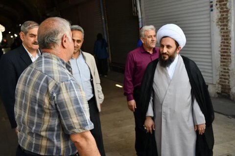 تصاویر/ حضور امام جمعه خوی در جمع اصناف