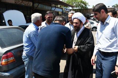 تصاویر/ حضور امام جمعه خوی در جمع اصناف