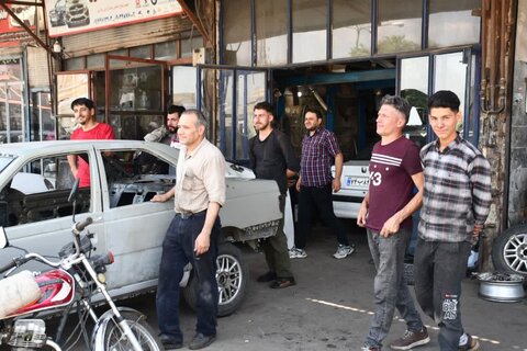 تصاویر/ حضور امام جمعه خوی در جمع اصناف