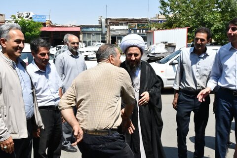 تصاویر/ حضور امام جمعه خوی در جمع اصناف