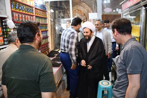 تصاویر/ حضور امام جمعه خوی در جمع اصناف