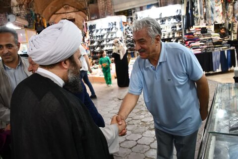تصاویر/ حضور امام جمعه خوی در جمع اصناف